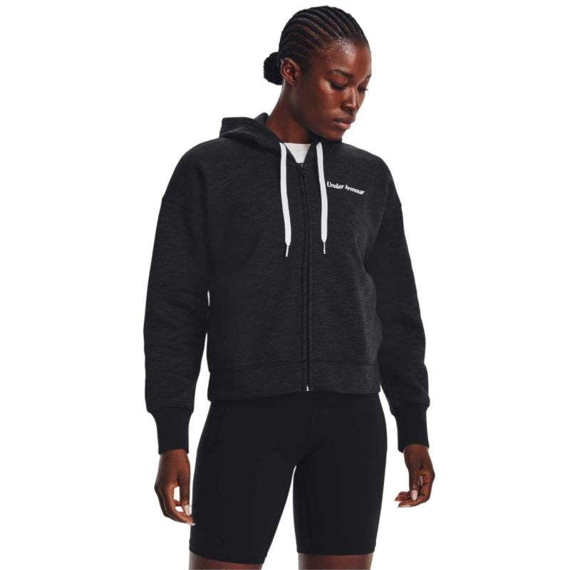 Under Armour Essential Fleece Script -vetoketjuhuppari, naisten 2