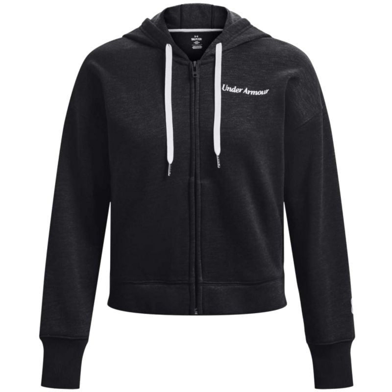Under Armour Essential Fleece Script -vetoketjuhuppari, naisten 1