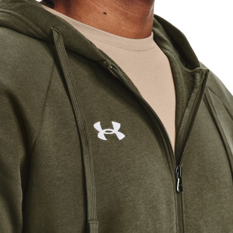 Under Armour Rival Fleece vetoketjuhuppari, miesten 6