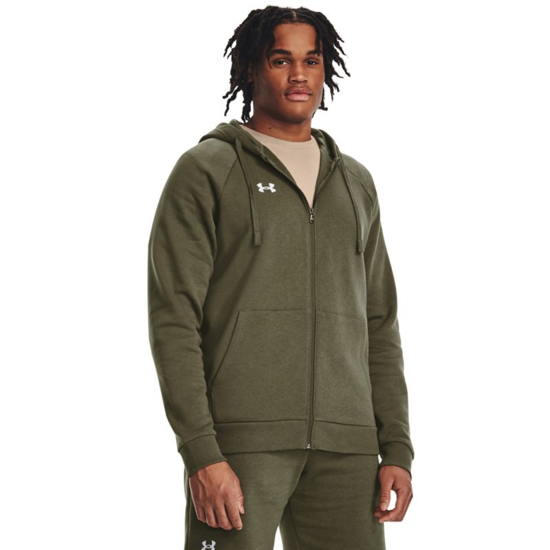Under Armour Rival Fleece vetoketjuhuppari, miesten 3