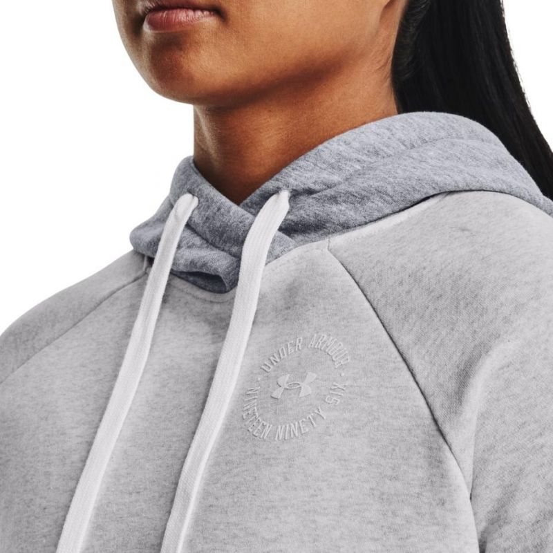 Under Armour Rival Fleece Colorblock -huppari, naisten 5