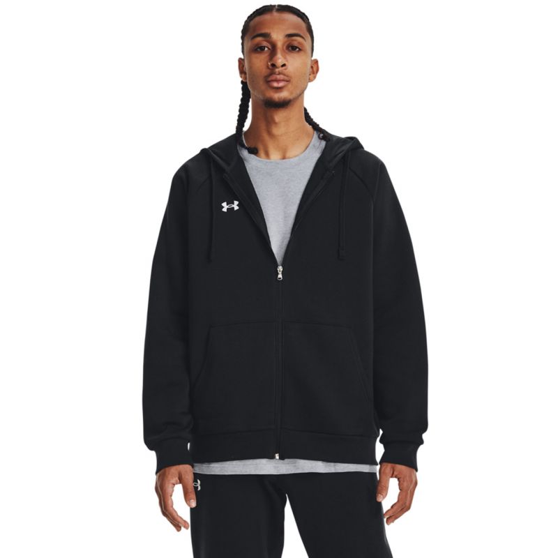 Under Armour Rival Fleece vetoketjuhuppari, miesten 3